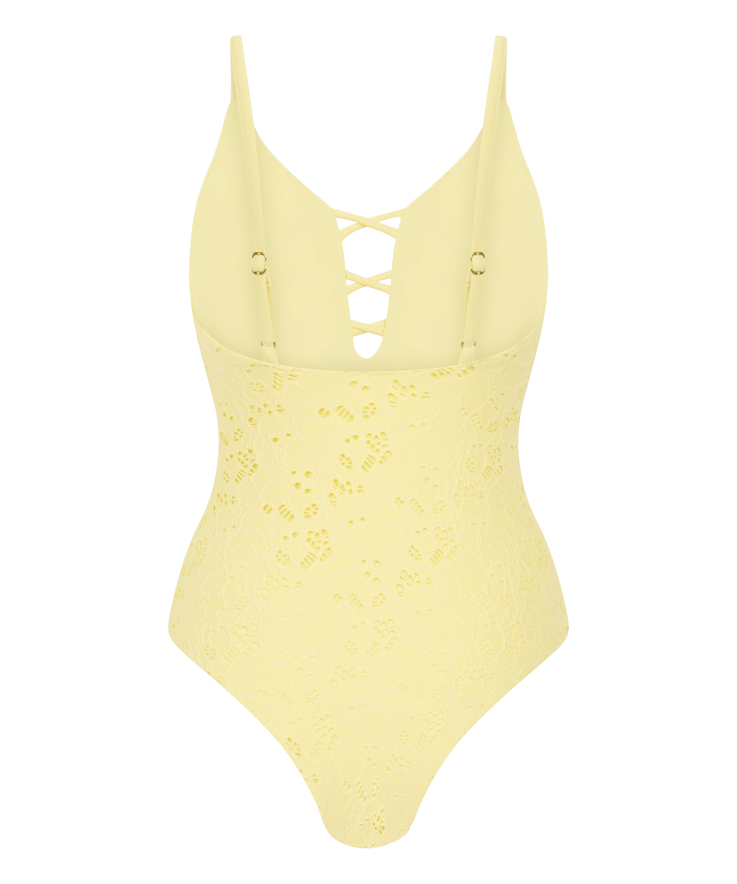 Crochet Bathingsuit, Yellow, main