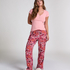 Henley short sleeved pyjama top, Pink
