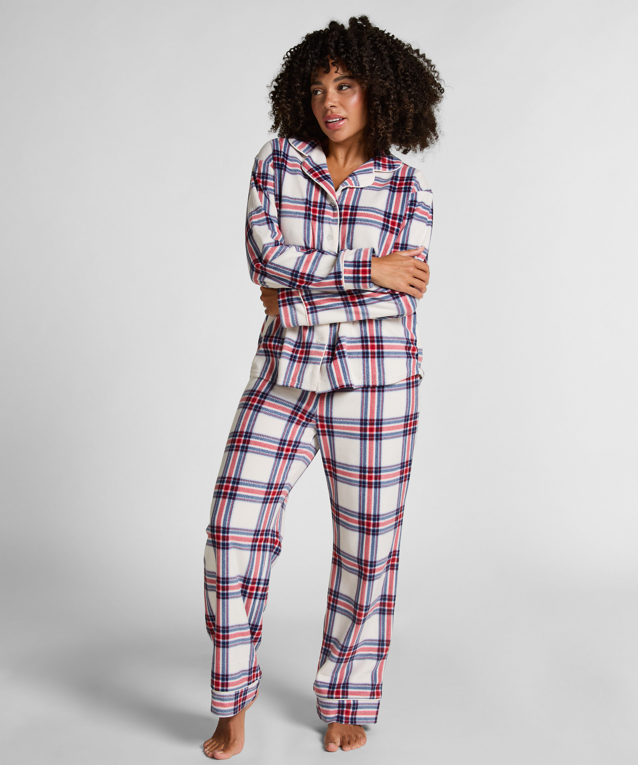 Pyjamaset Polar Fleece, White