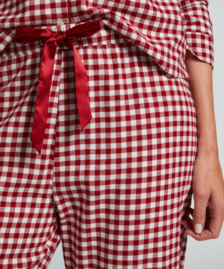 Flannel Pyjama Set, Red