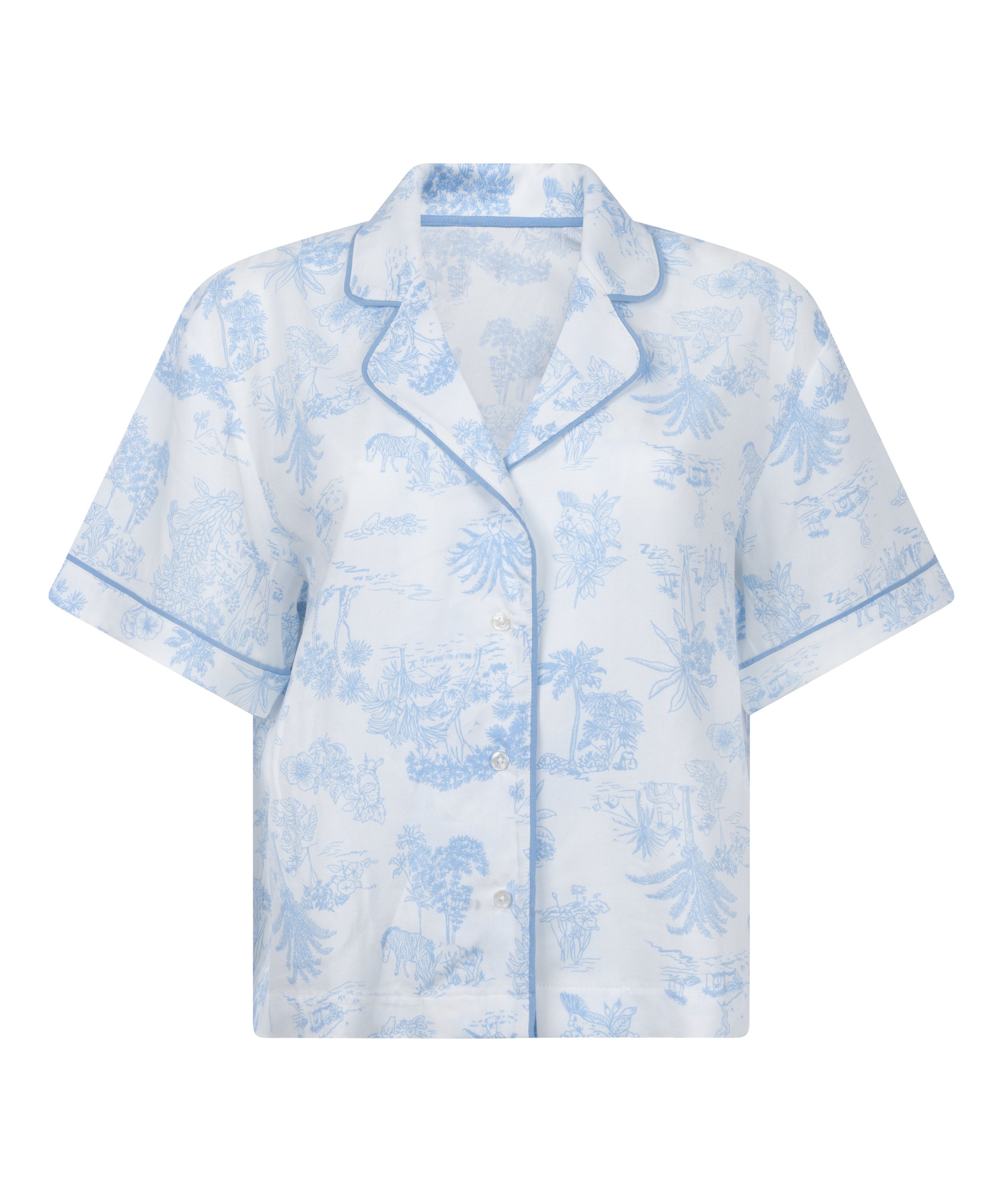 Jacket Short Sleeves Woven, Blue, main
