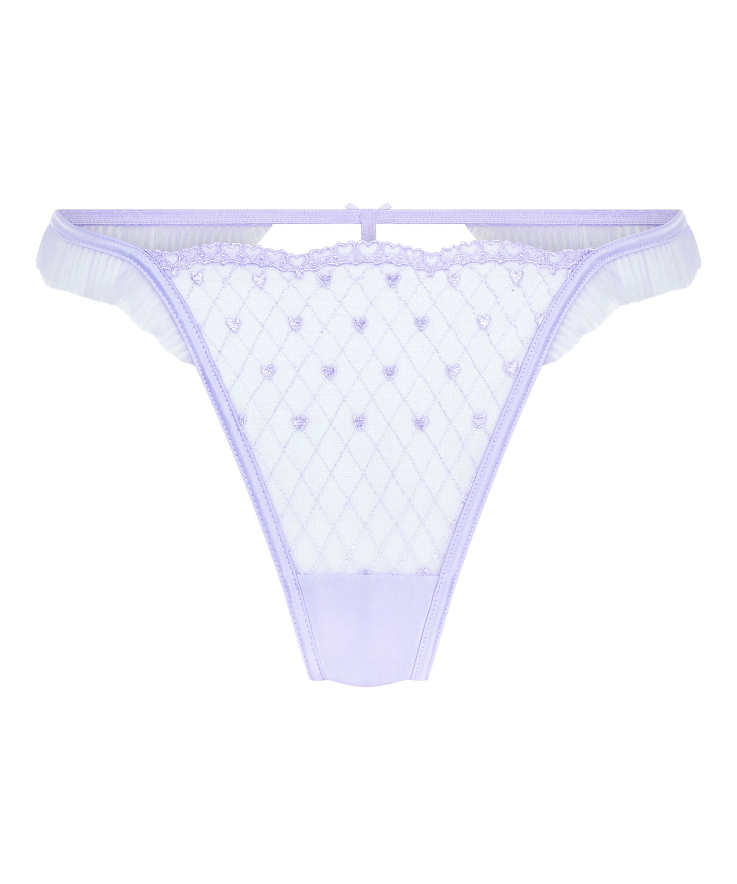 Cordelie Highleg Thong, Purple