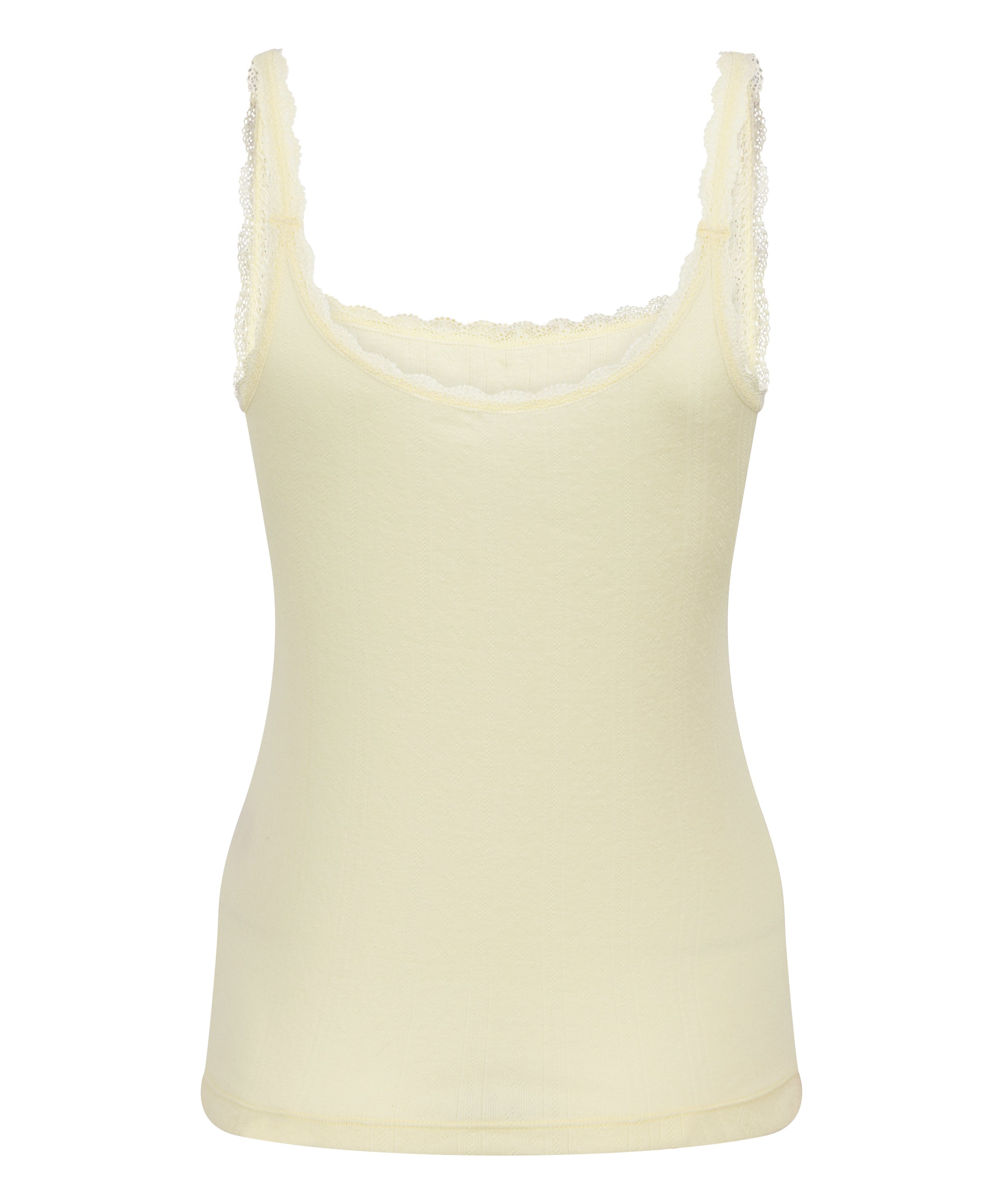 Pointelle Singlet, Yellow, main