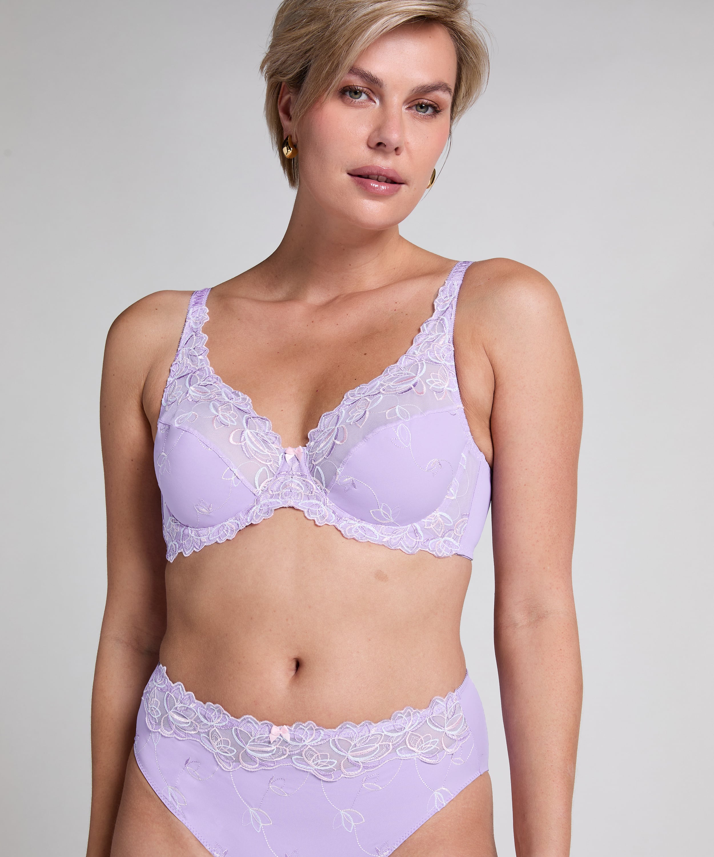 Diva Non-Padded Underwired Bra, Purple, main