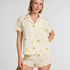 Lemon Pyjama Set, White