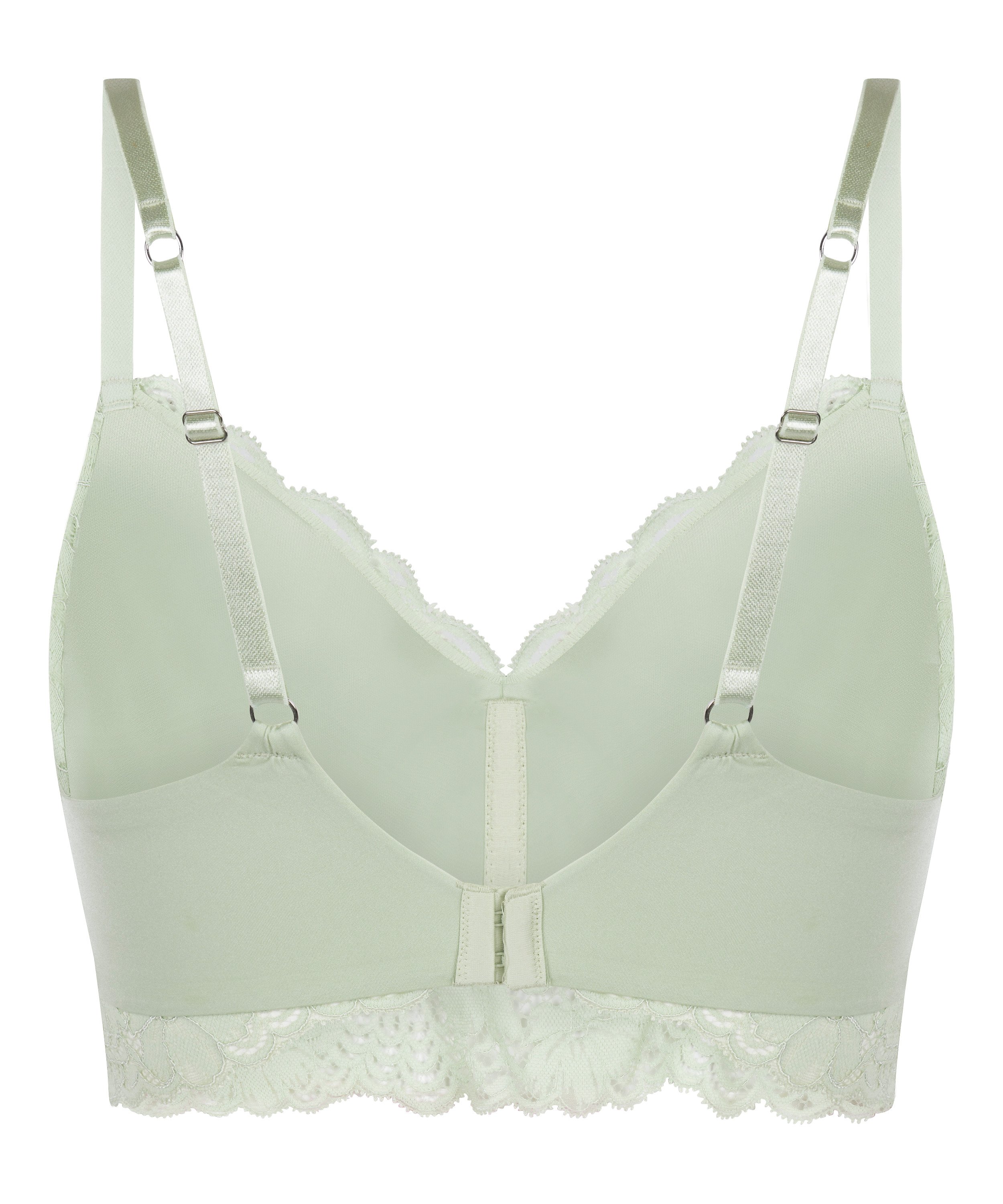 Andrea Padded Non-Wired Bra, Green, main