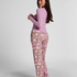Longsleeved Top with Rib, Purple