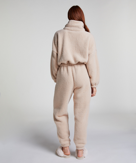 Onesie fleece, Beige