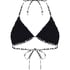 Triangle Bikini Top Leopard, Black