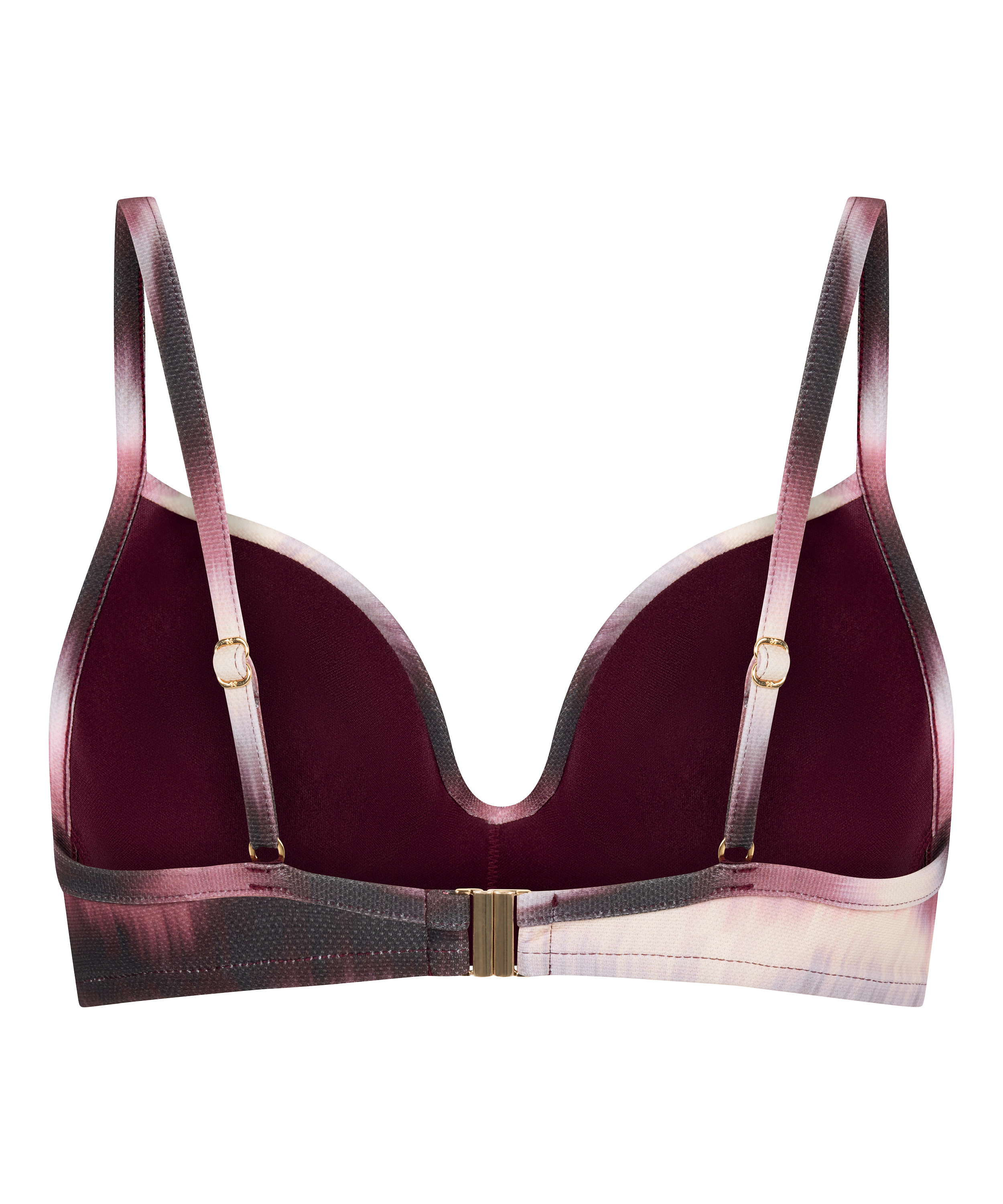Padded Non-Wired Bikini Top Mauritius, Purple, main