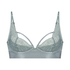 Luna Non-Padded Underwired Longline Bra, Blue