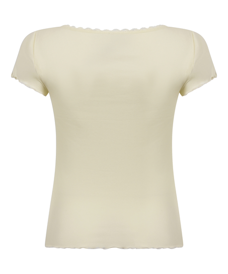 Rib Jersey Top, Yellow