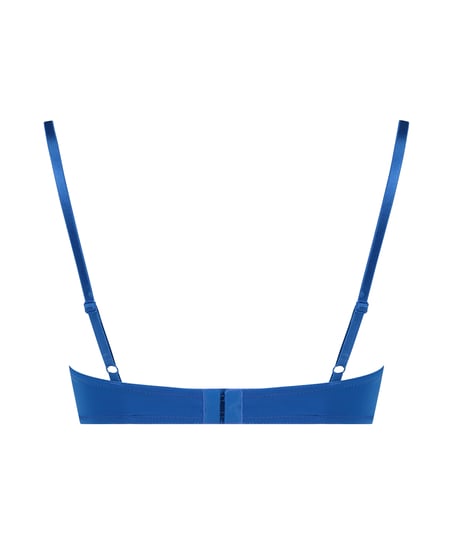 Plunge Padded Underwired Bra, Blue