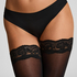 Stay Ups 30 Denier Lace Anti Ladder, Black