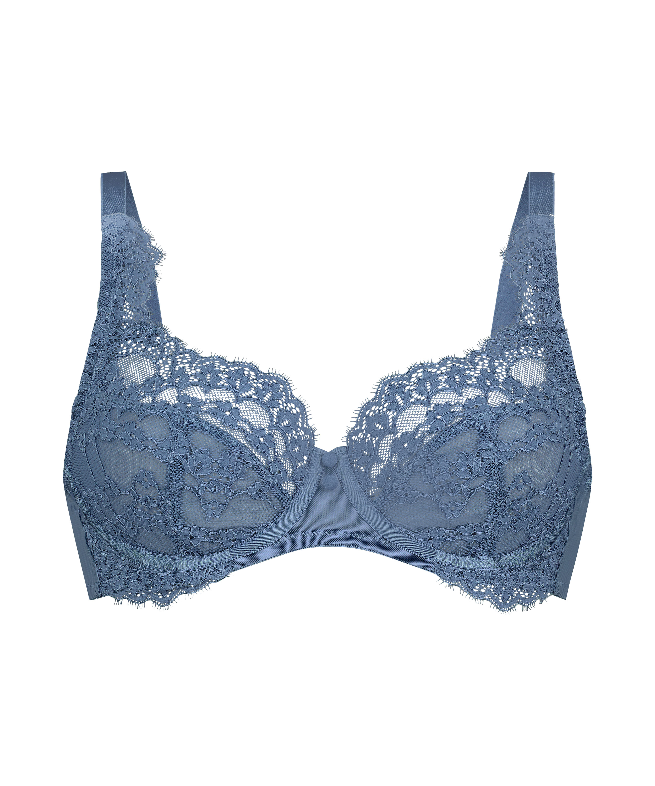 Daisy Non-Padded Underwired Bra, Blue, main
