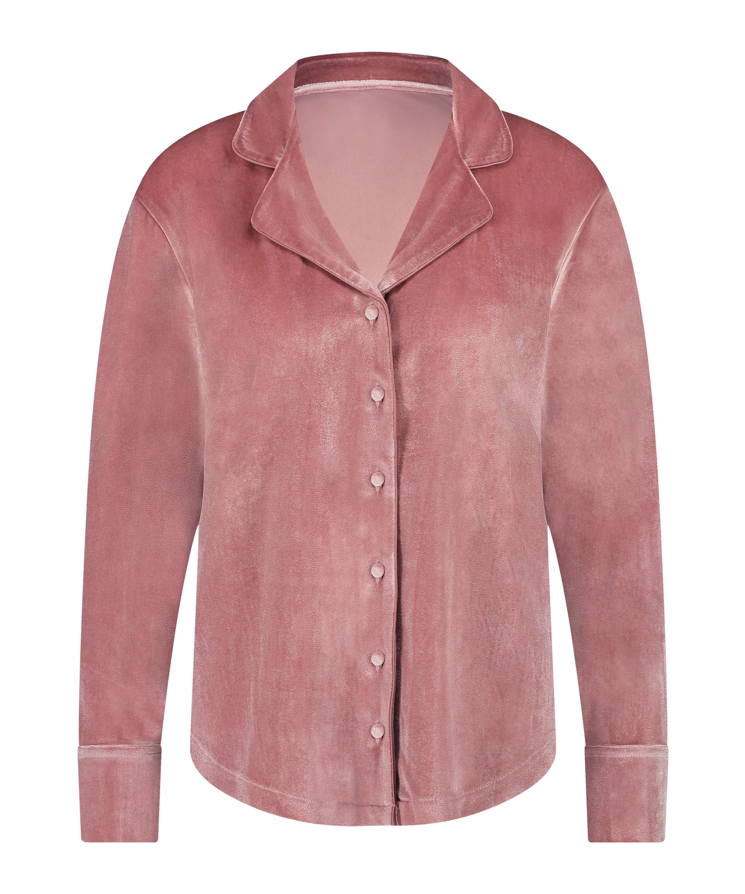 Velours Long-Sleeved Jacket, Purple, main