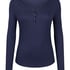Longsleeved Pyjama Top Henley, Blue
