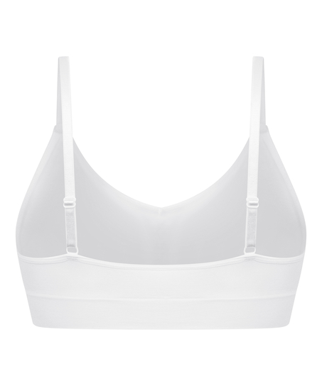 Dide Triangle Bralette, White