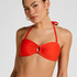 Luxe Bandeau Bikini Top, Red