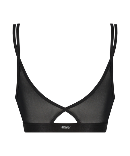 HKMX The Twist Sports Bra, Black