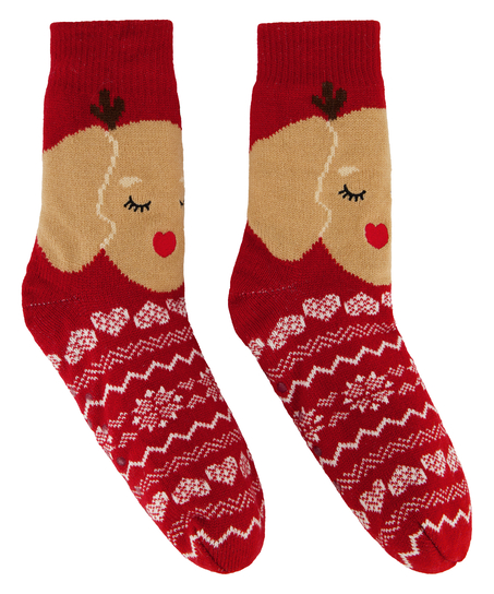 Boot Socks, Red