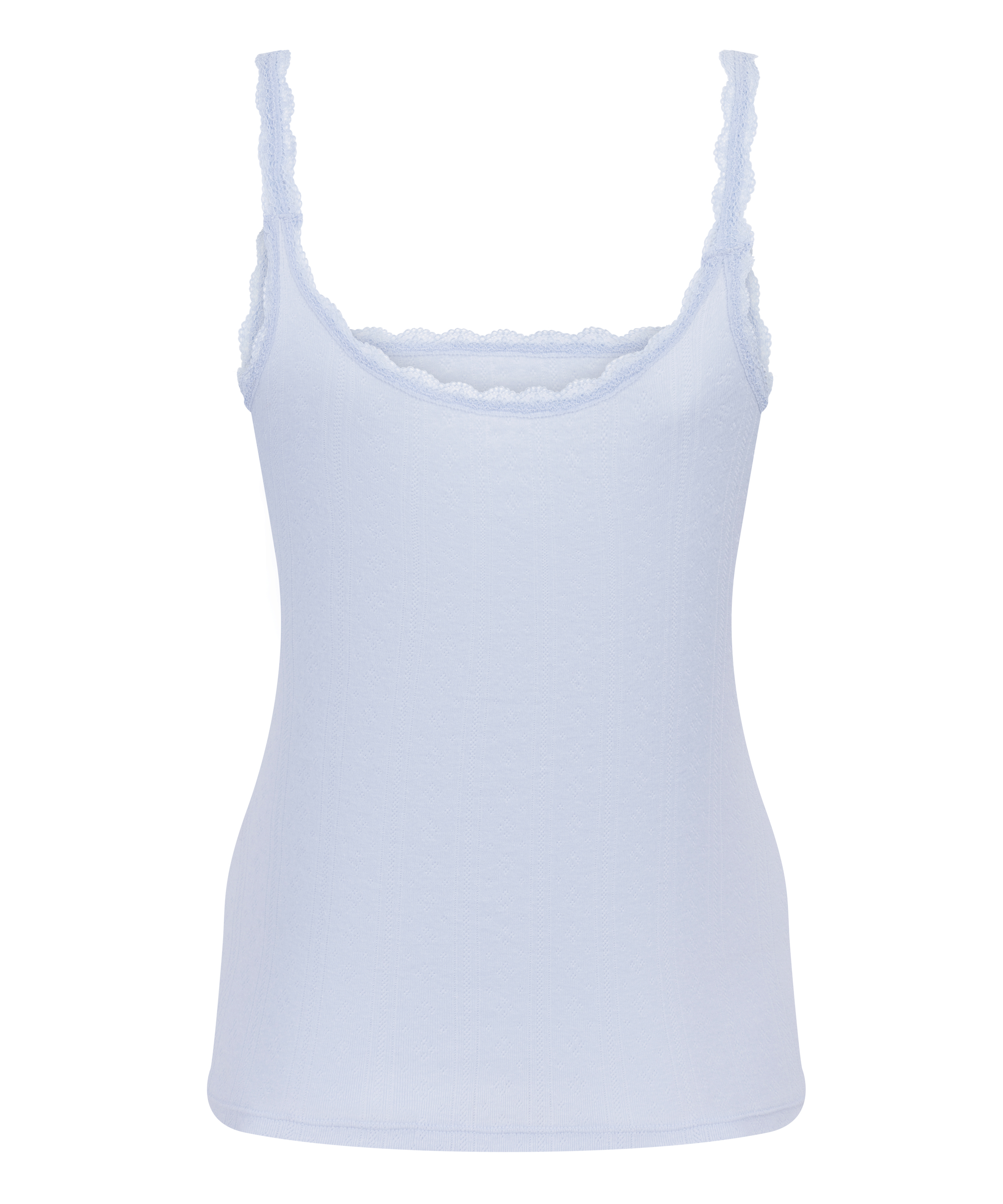 Pointelle Singlet, Blue, main