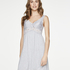 Modal Lace Slip Dress, Gray