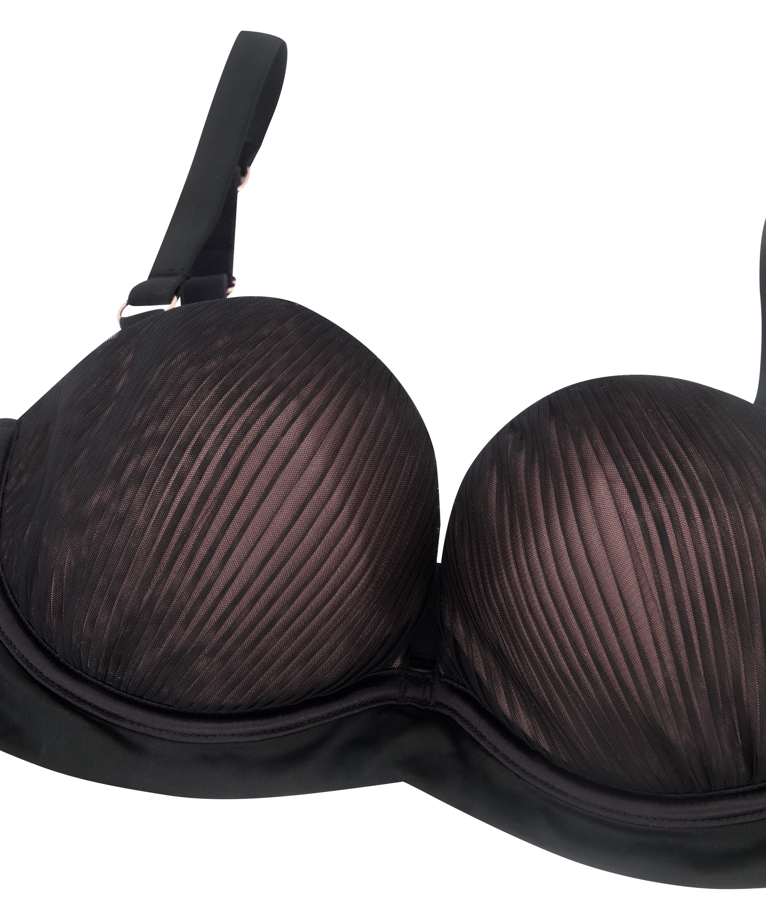 Antonia Padded Underwired Bra, Black, main