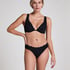 Scallop Rio Bikini Bottoms, Black
