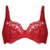 Daisy Non-Padded Underwired Bra, Red