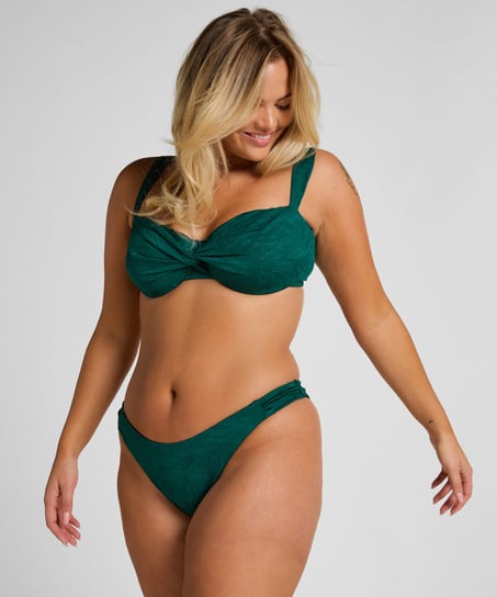 Azua Non-Padded Underwired Bikini Top, Green