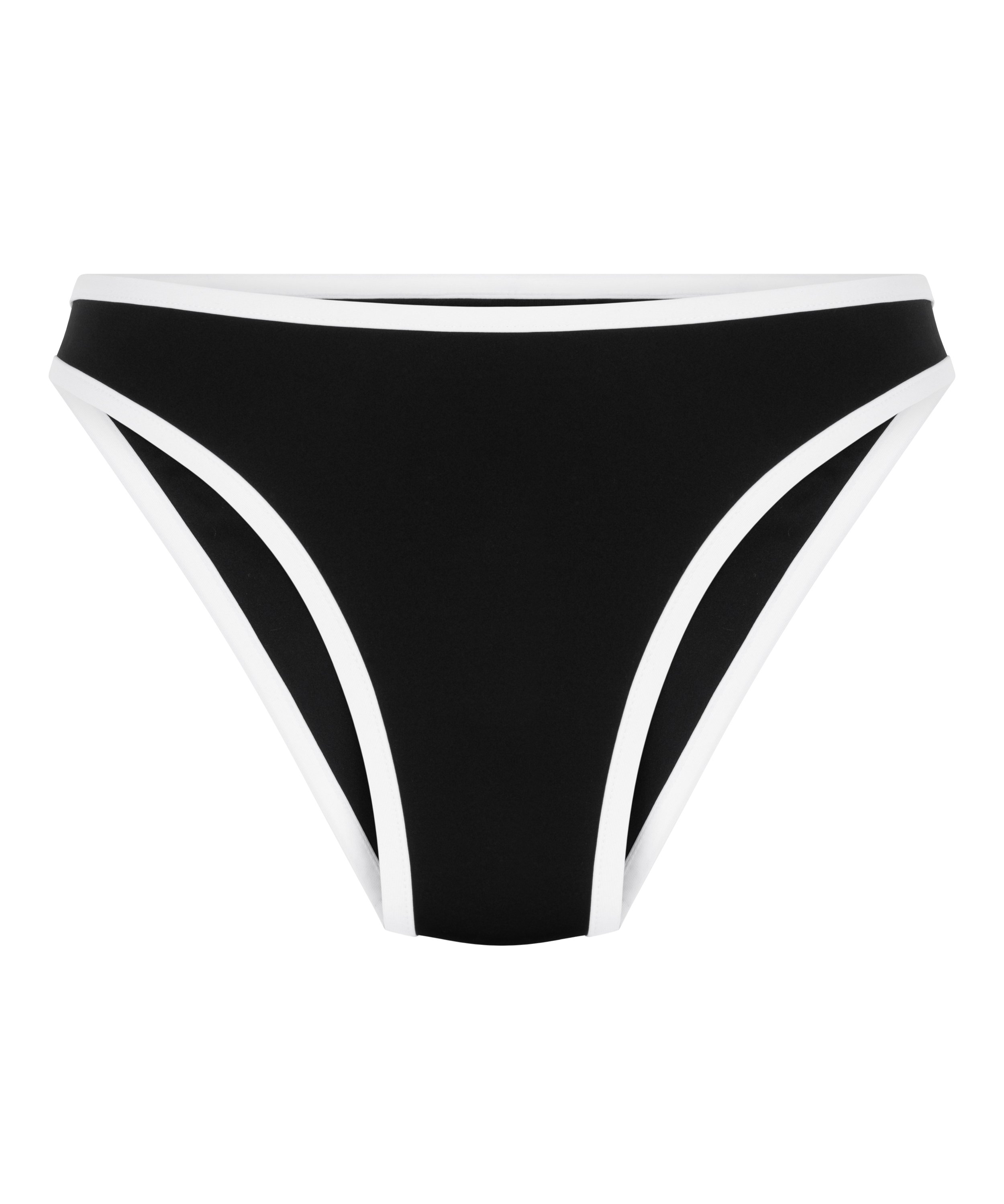 Neoprene Mono Highleg Bikini Bottom, Black, main