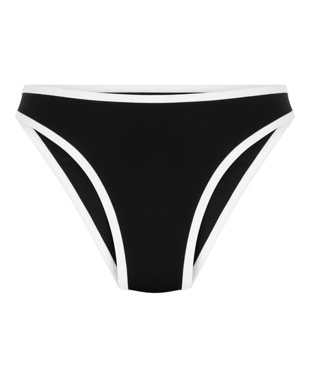Neoprene Mono Highleg Bikini Bottom, Black