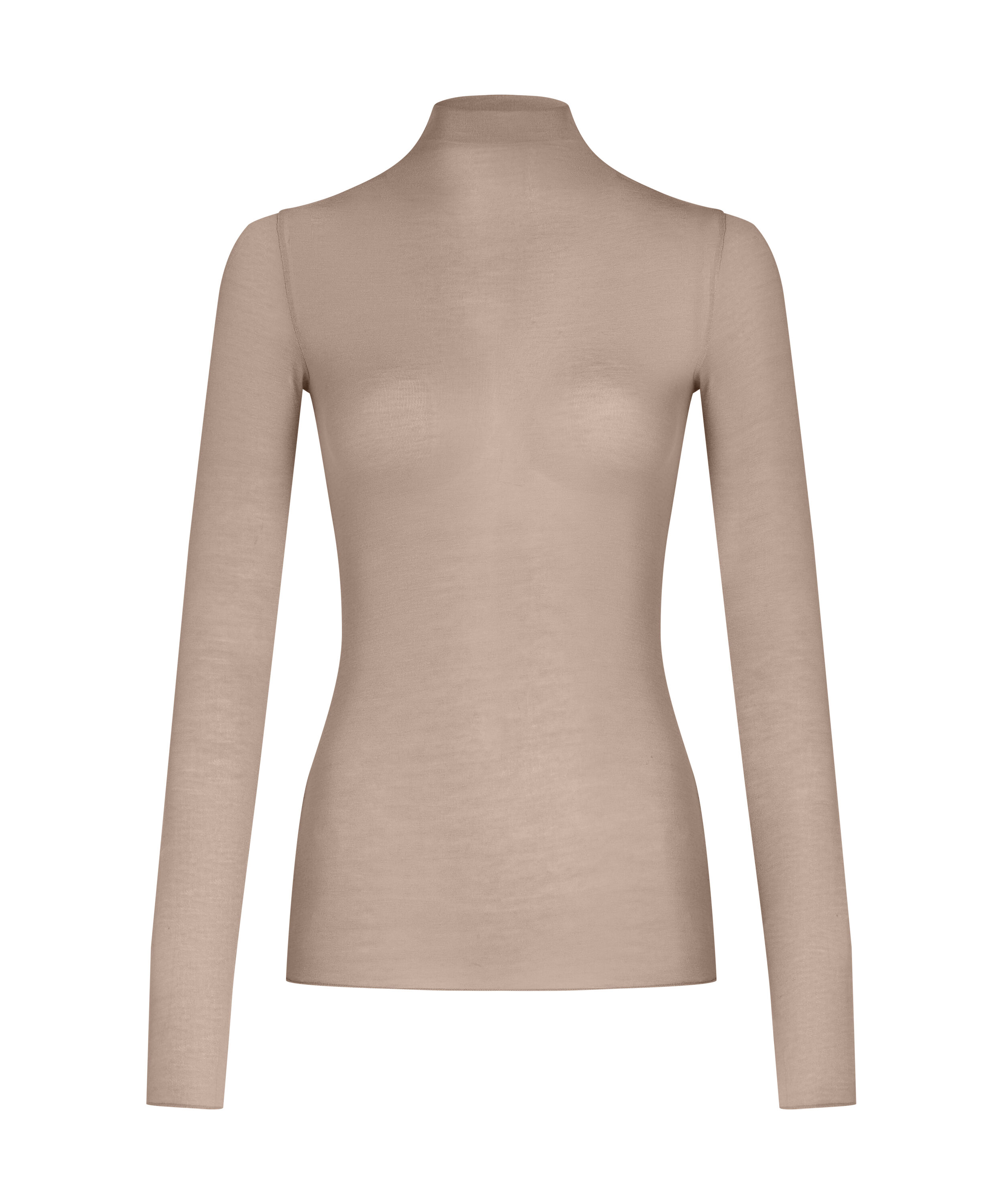 super soft Turtleneck shirt with Cashmere, Brown