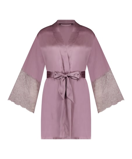 Satin Kimono, Purple