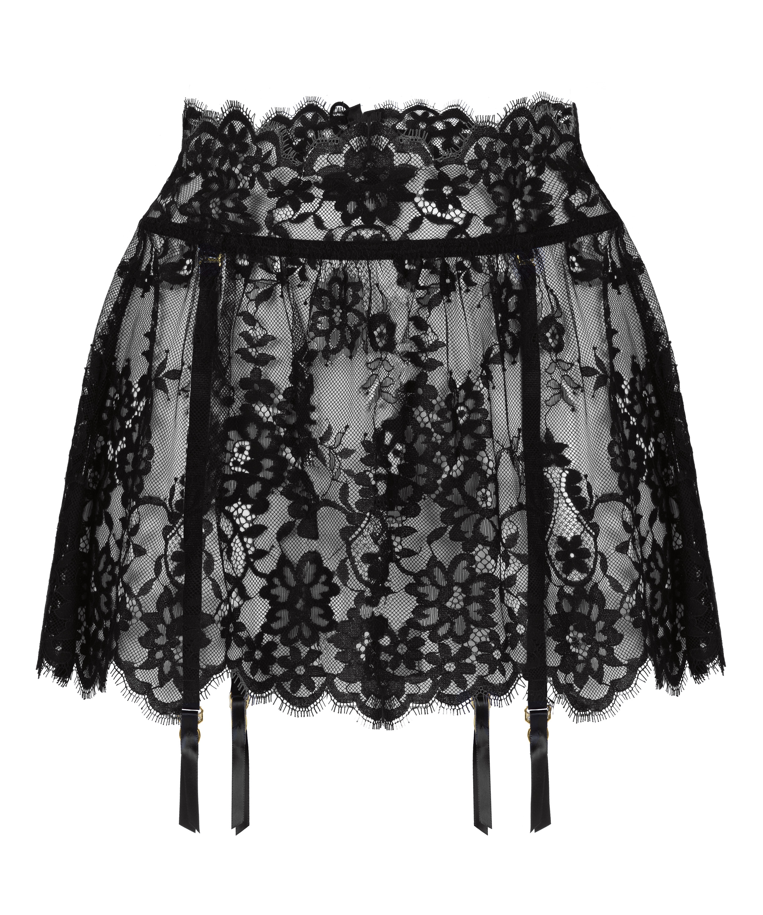 Skirt Lace Mya, Black, main