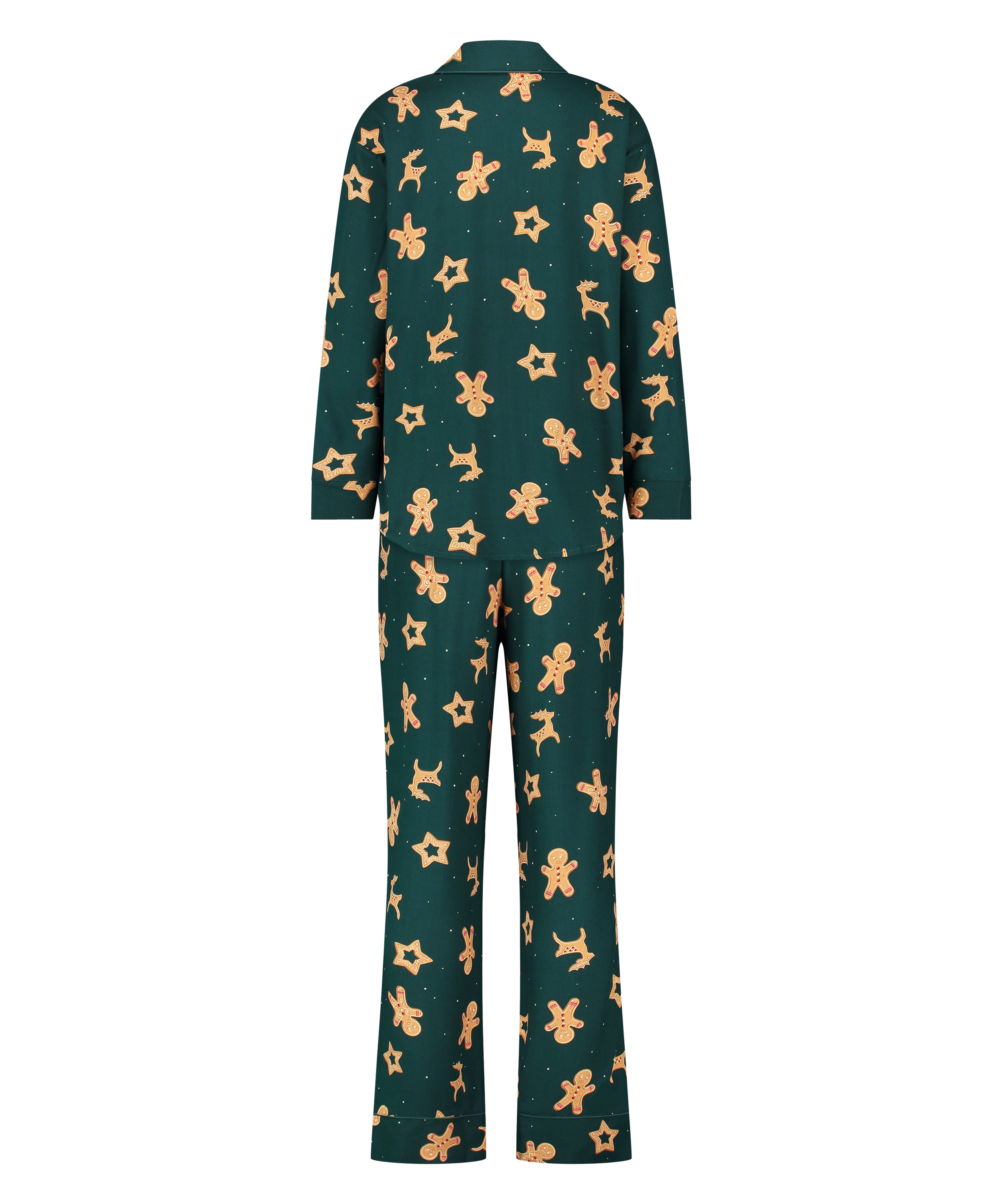 Gingerbread Pyjama Set, Green, main