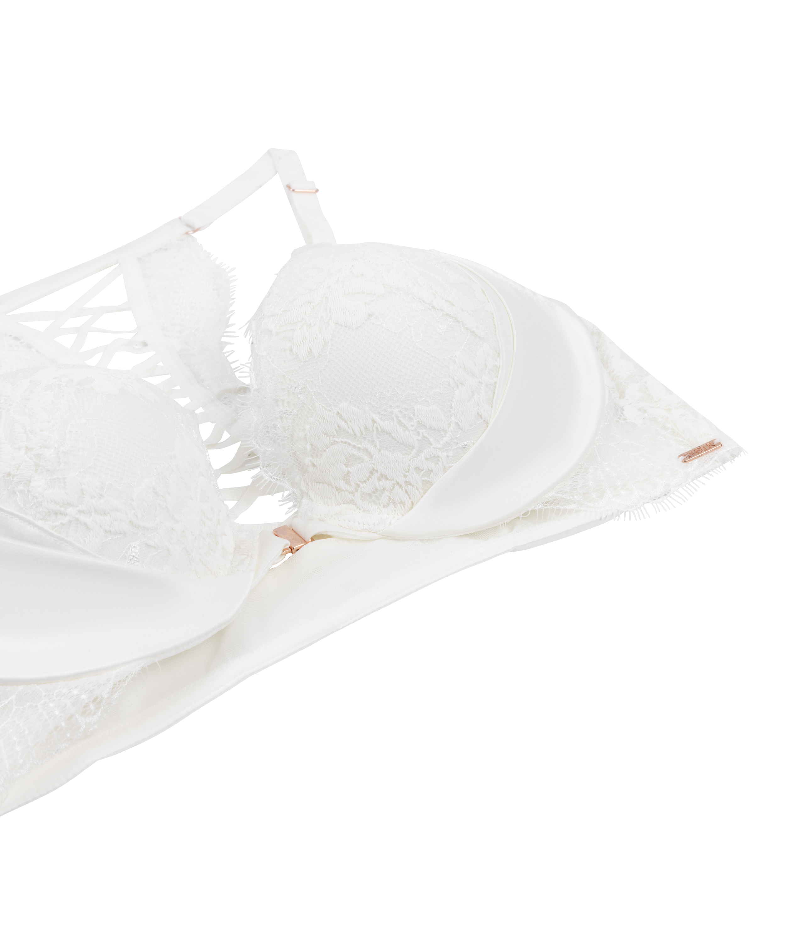 Tiah Padded Underwired Push-up Bra, White, main
