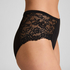 Mid Waisted Knickers Superslip Lace, Black