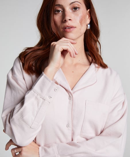 Flannel Nightshirt, Purple