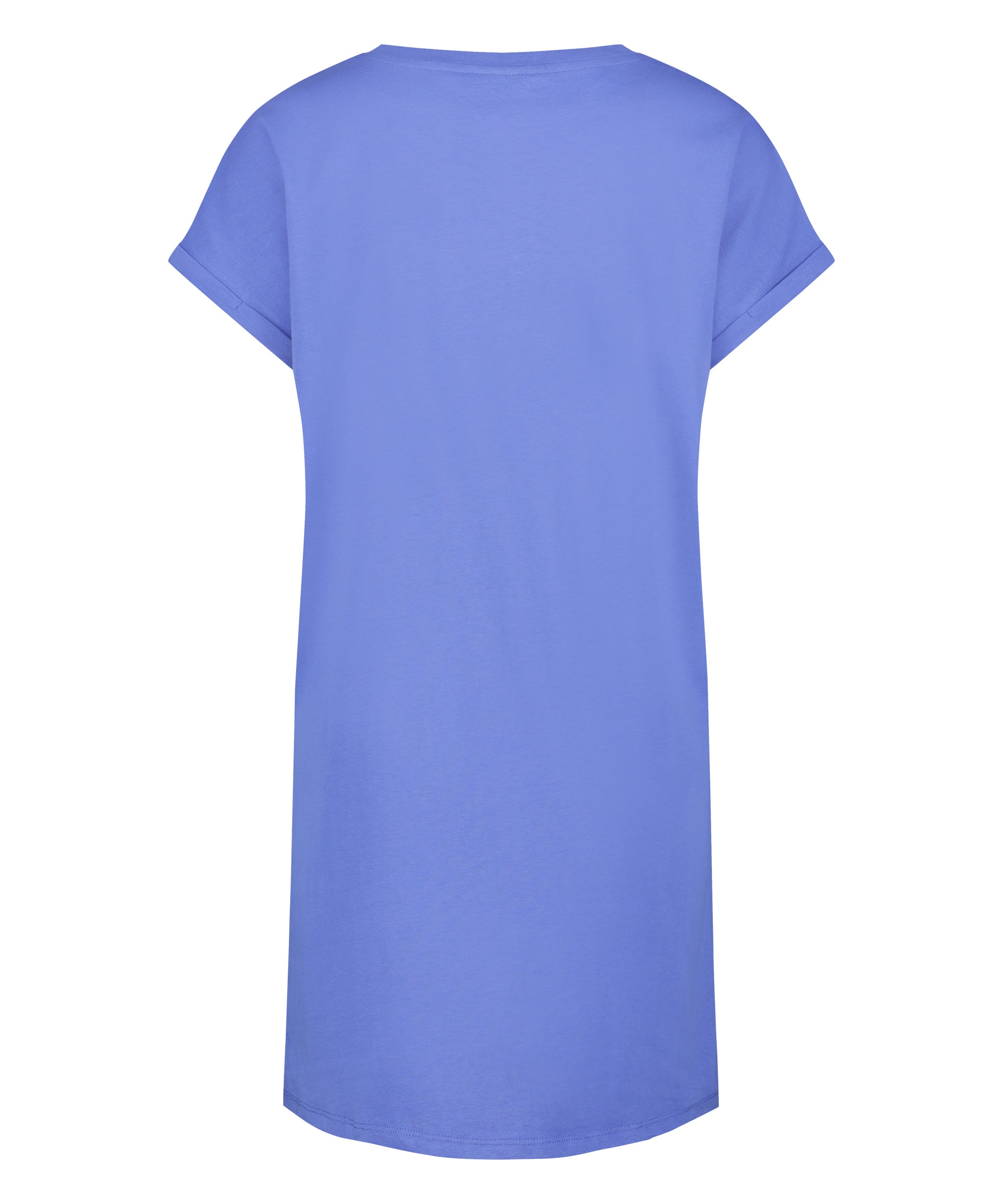Round Neck Nightshirt, Blue, main