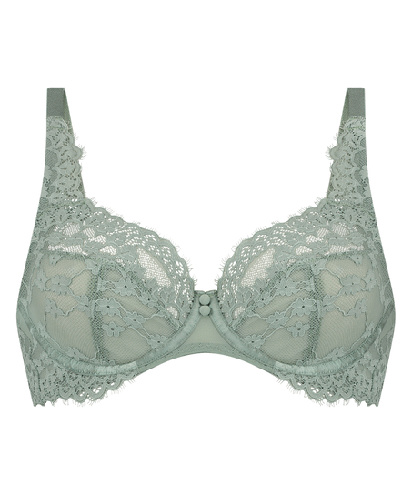 Daisy Non-Padded Underwired Bra, Green