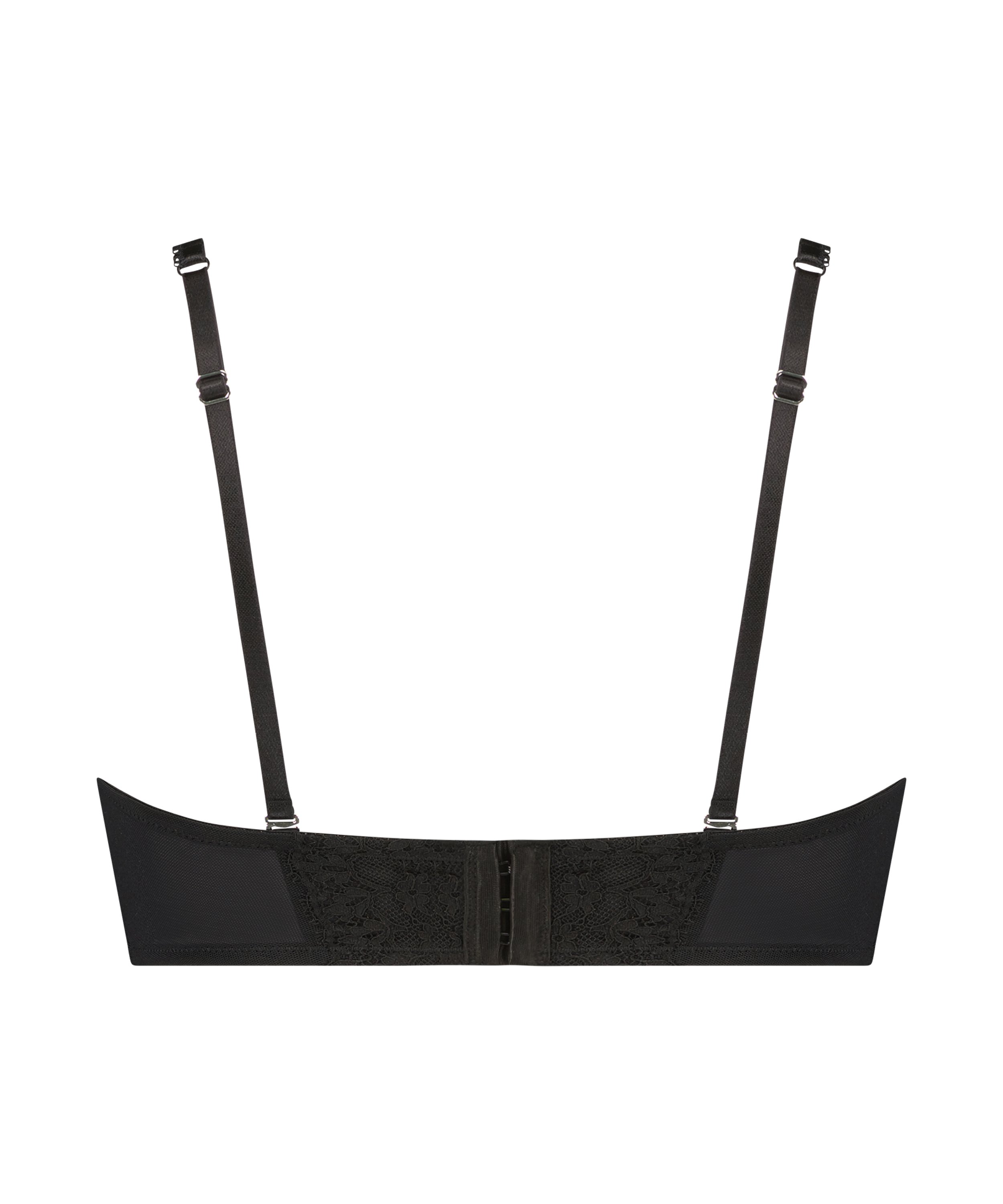 Daisy Padded Strapless Underwired Bra, Black, main