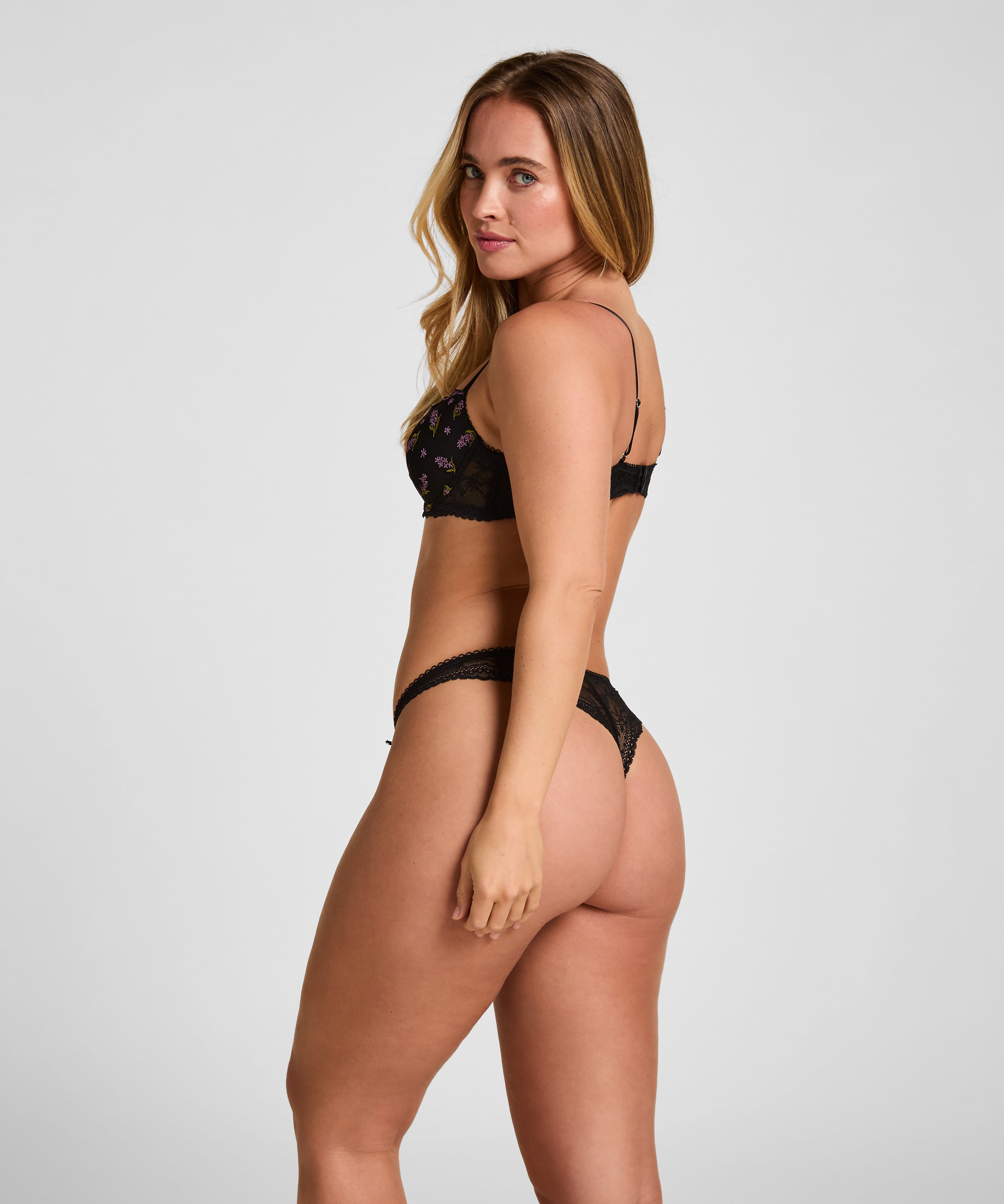 Padded Underwired Bra Iris, Black, main