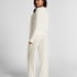 Pyjama Pant Loose Pointelle, White