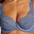 Daisy Non-Padded Underwired Bra, Blue