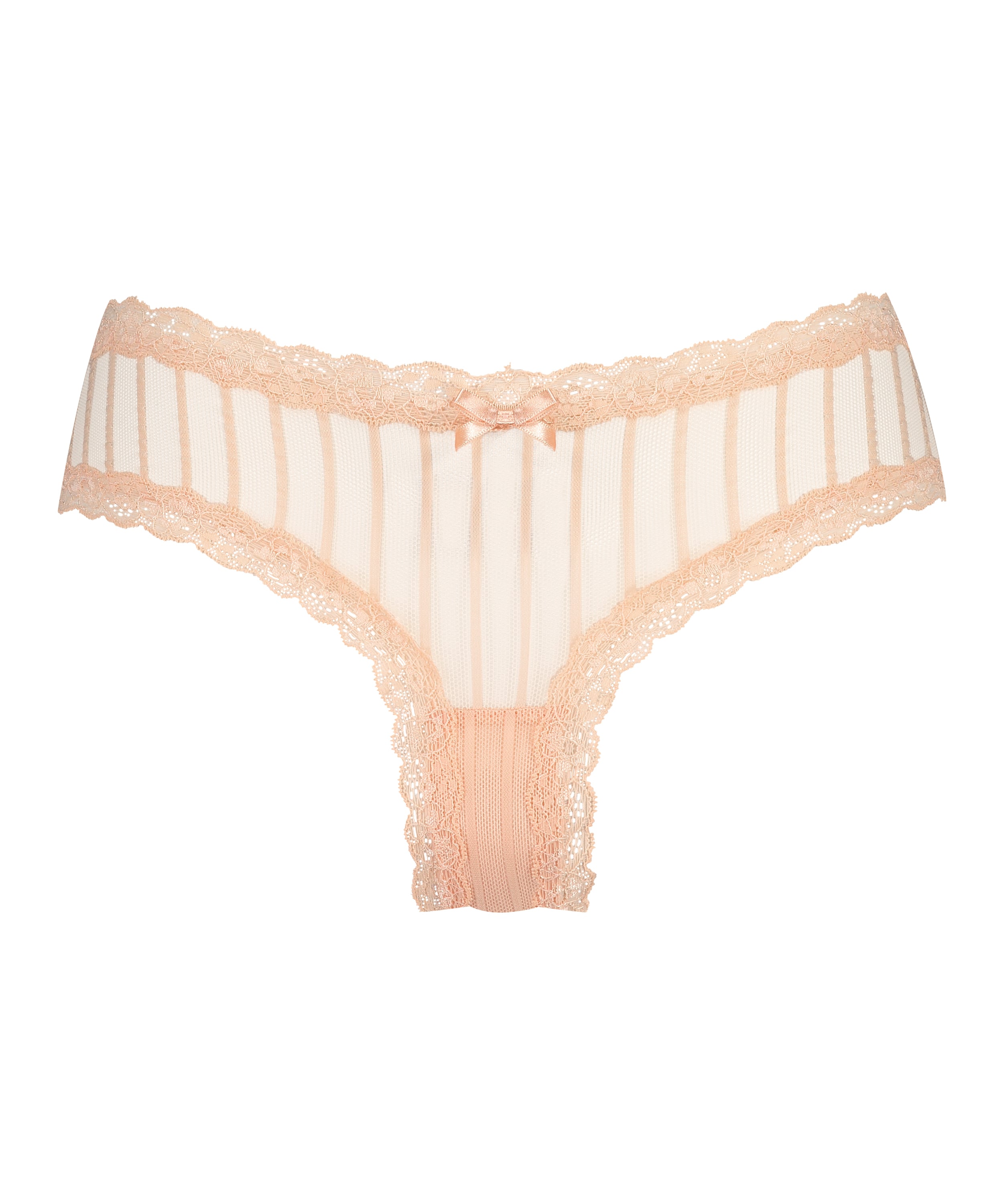 V-shaped Brazilian knickers mesh, Orange, main