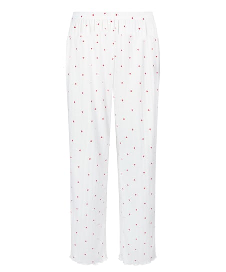 Pointelle Pyjama Pants, White