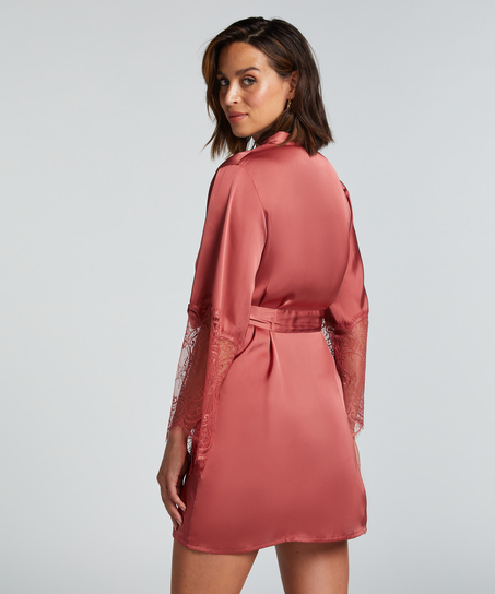 Satin Kimono, Pink