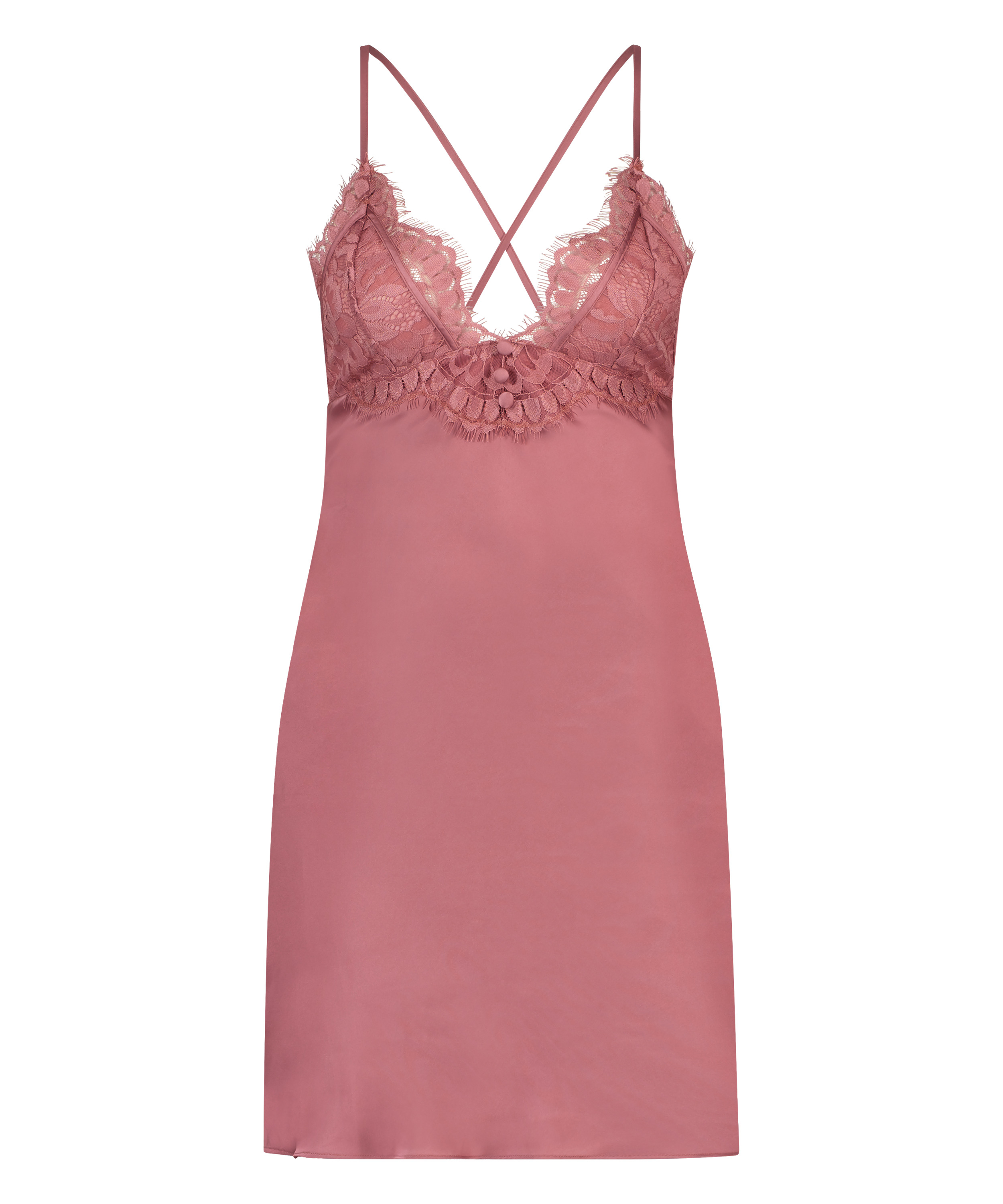 Zara Satin Slip Dress, Pink, main